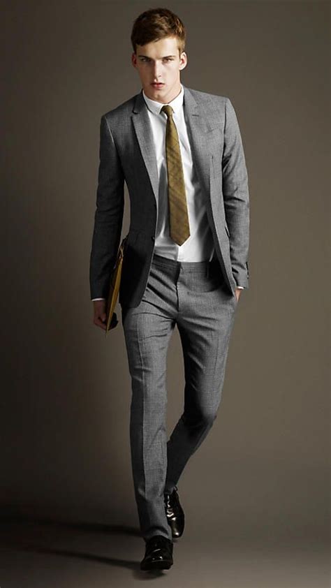 burberry grey suit|Burberry suits men.